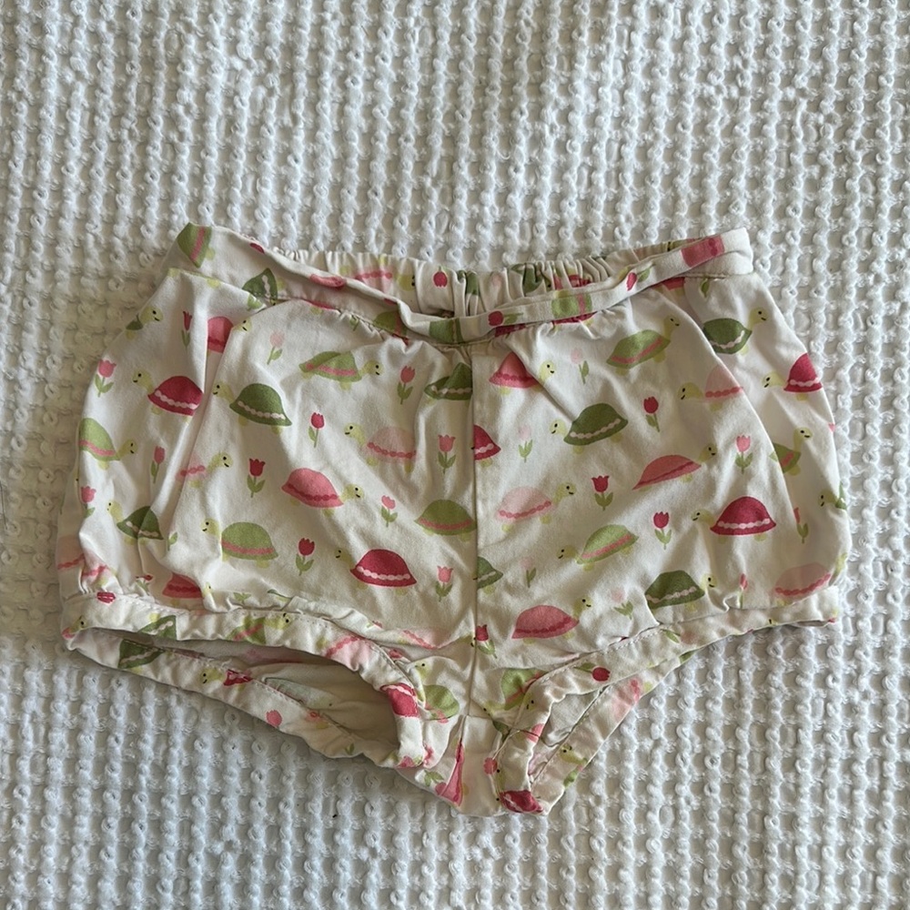 Cute Turtle Patterned Baby Bloomers